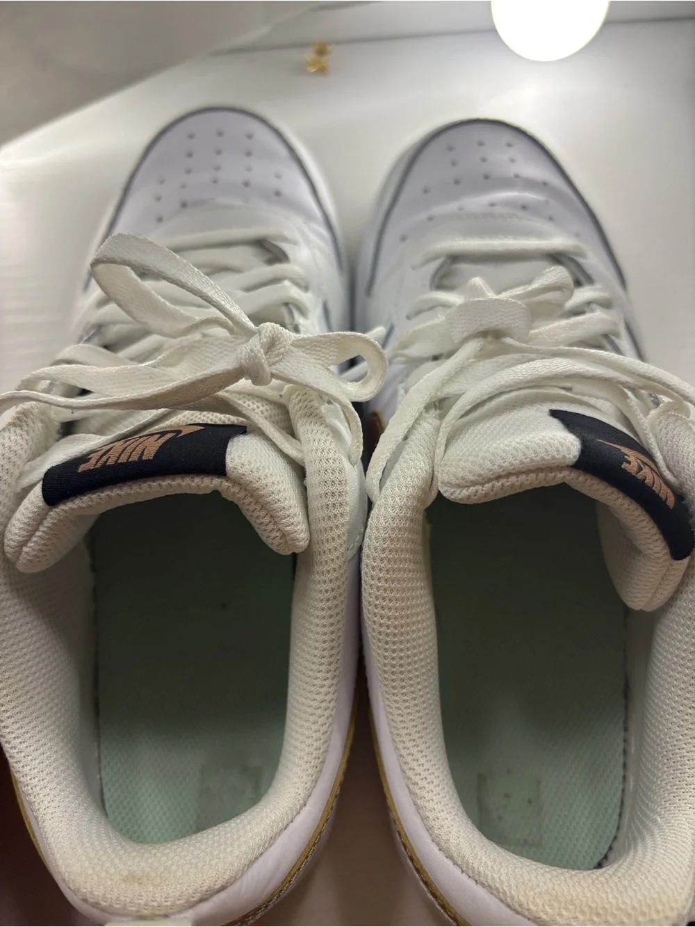 Nike Court Borough Low 2 GS White Bronze 7 youth or 8 1/2 women’s